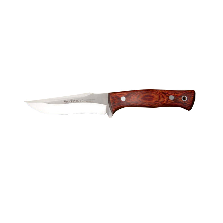 CUCHILLO POINTER-12R MUELA HOJA 121 MM, MANGO MADERA PRENSADA CORAL