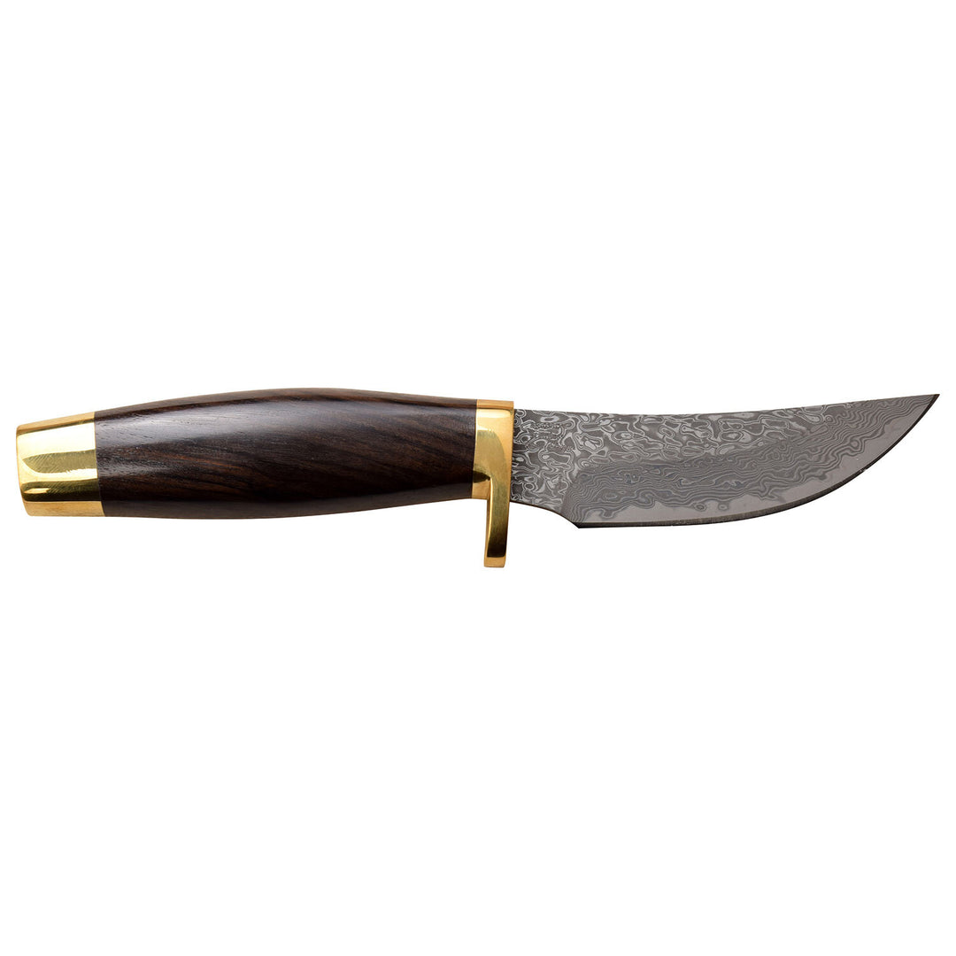 CUCHILLO ELK RIDGE 7.50" DAMASCO BROWN WOOD