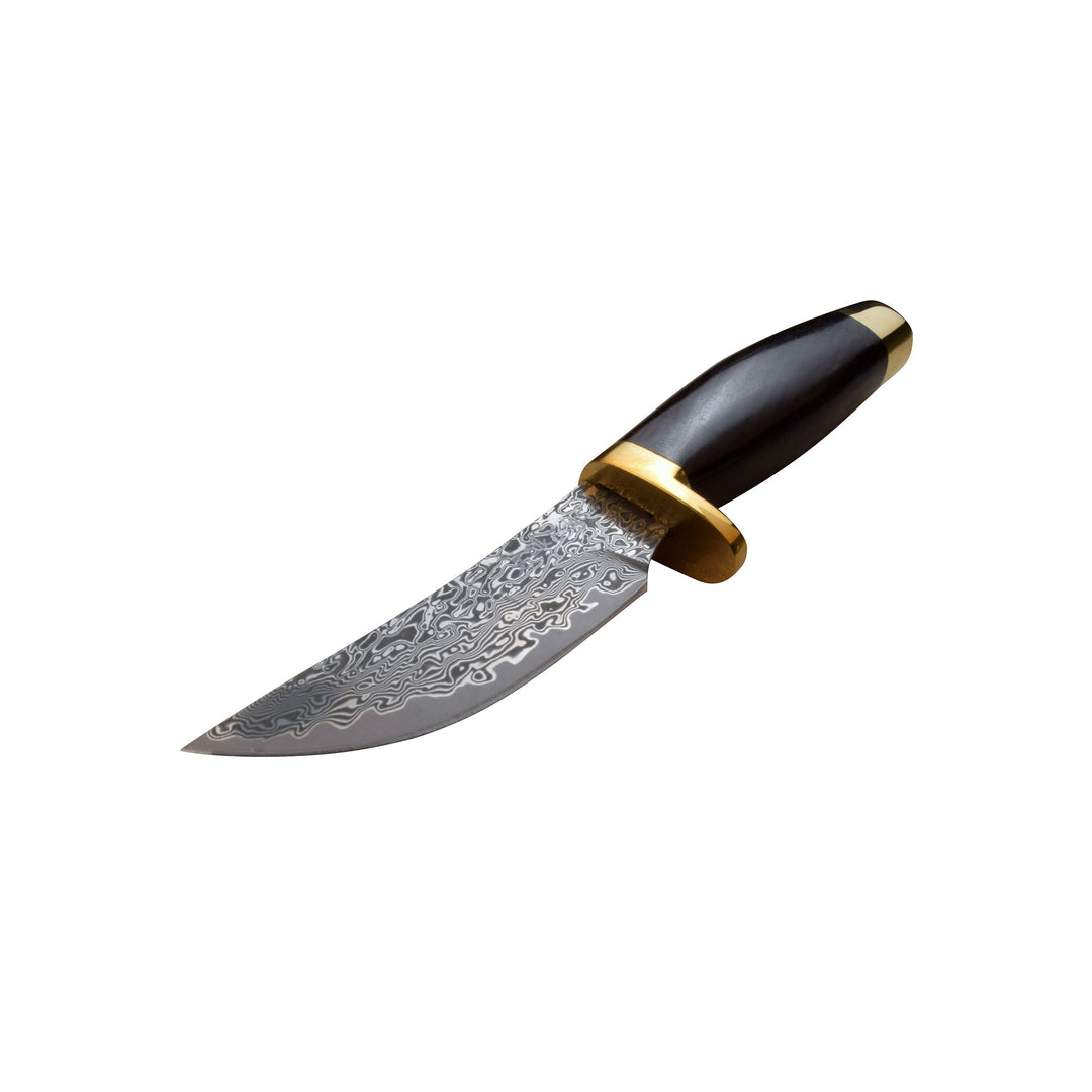 CUCHILLO ELK RIDGE 7.50" DAMASCO BROWN WOOD