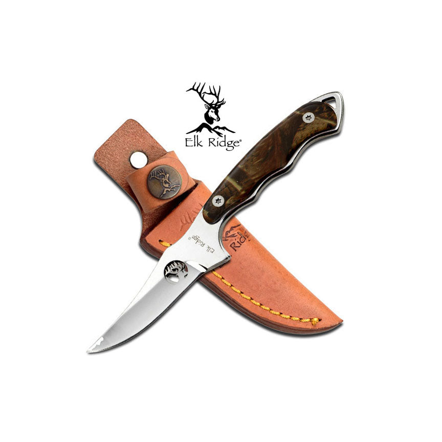 CUCHILLO ELK RIDGE 7" MIRROR BLADE WITH LASER