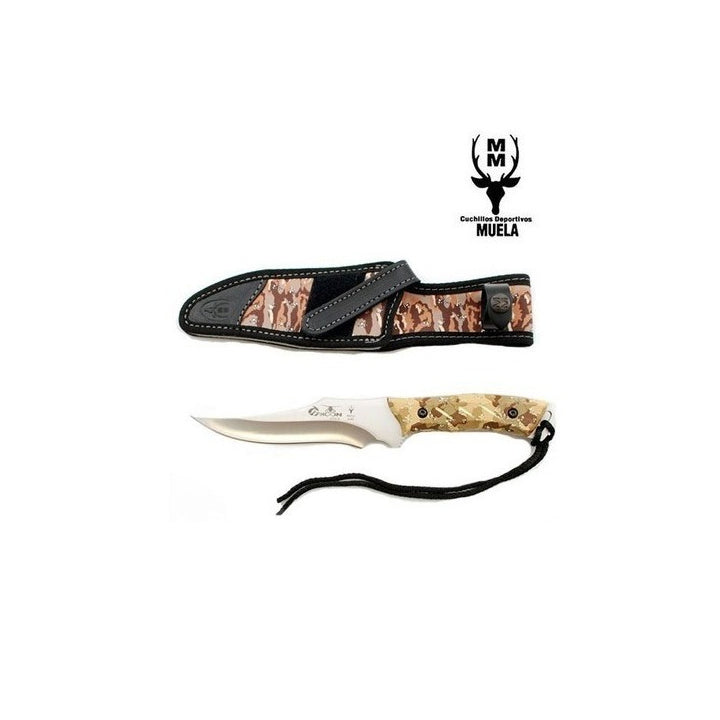 CUCHILLO MUELA Typhoon Camo MAD C/FIBRA CAMU CAFE 150mm TYPHOON-D