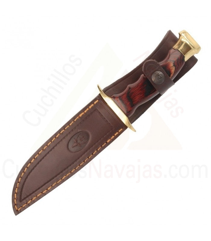CUCHILLO MUELA DE CASERÍA BOWIE BW-18 MANGO DE MADERA 500572 - El Viajero del Norte