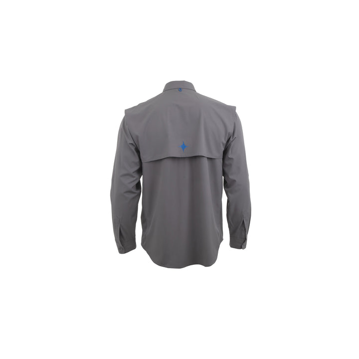 Camisa Outdoor Signature Manga Larga Gris