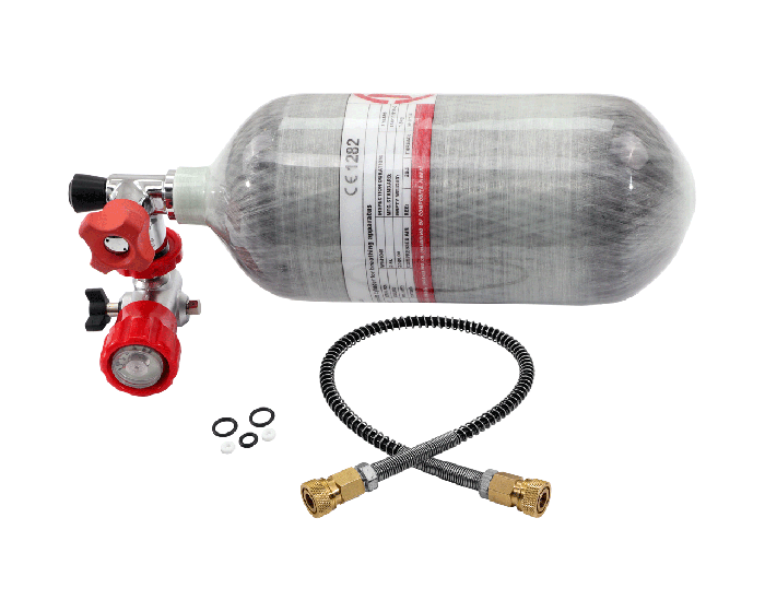 Cilindro de aire de fibra de carbono para rifles pcp