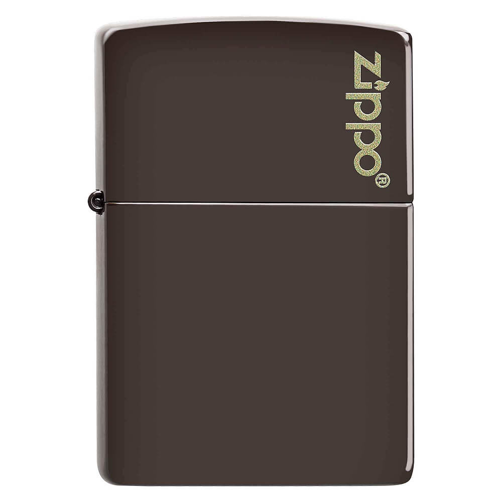 ENCENDEDOR ZIPPO MARRON CON LOGO ZIPPO