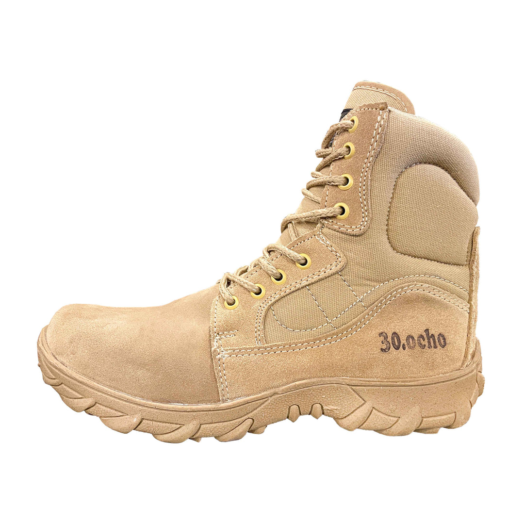 BOTA 30.8 MEDIA GAMUZA CON SIERRE y Suela RHINO