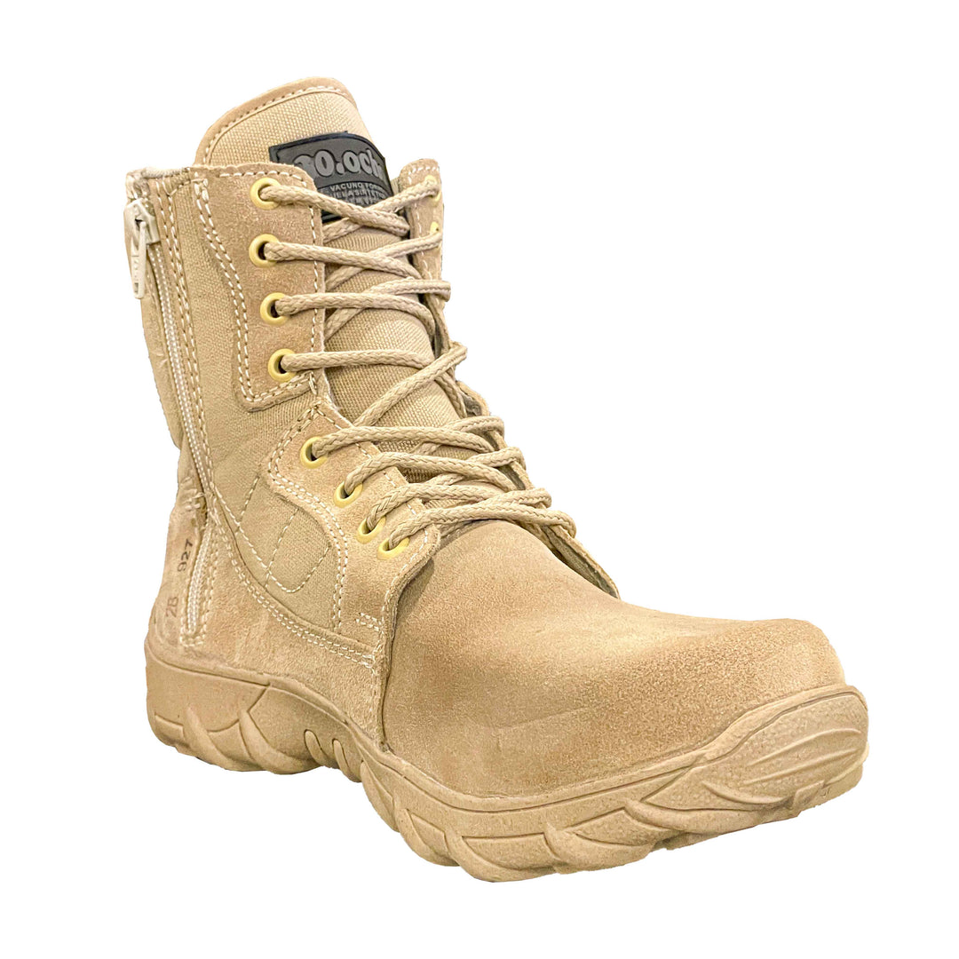 BOTA 30.8 MEDIA GAMUZA CON SIERRE y Suela RHINO
