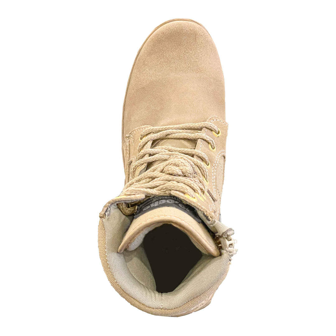 BOTA 30.8 MEDIA GAMUZA CON SIERRE y Suela RHINO