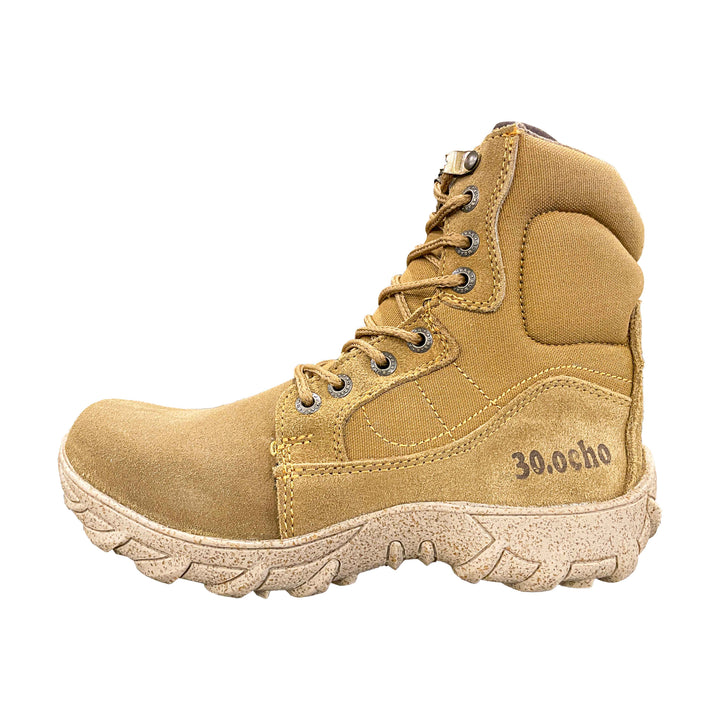 BOTA 30.8 MEDIA GAMUZA CON SIERRE y Suela RHINO