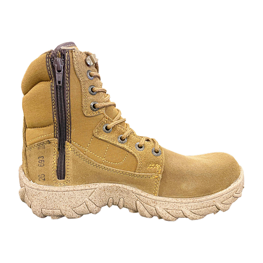 BOTA 30.8 MEDIA GAMUZA CON SIERRE y Suela RHINO