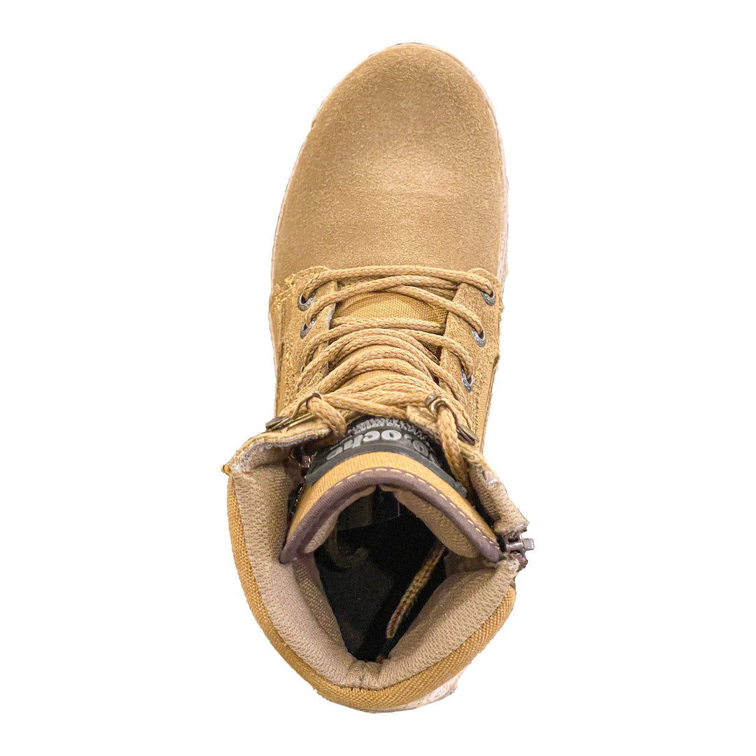 BOTA 30.8 MEDIA GAMUZA CON SIERRE y Suela RHINO