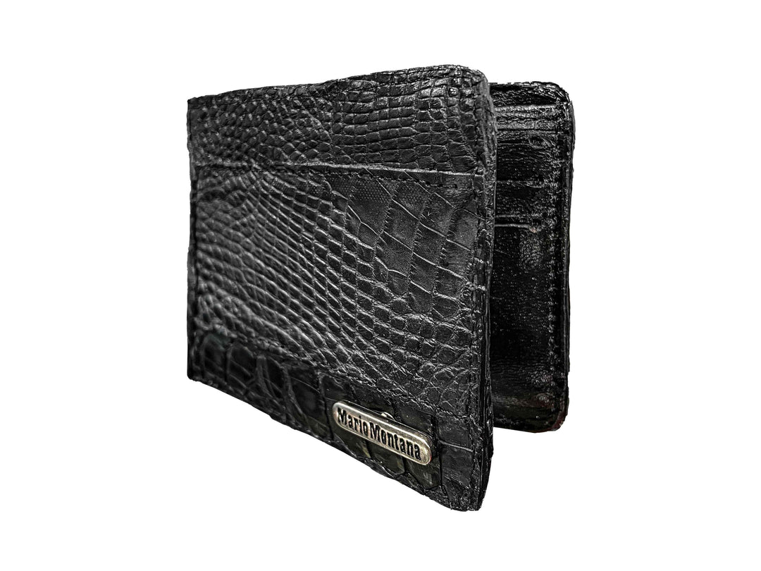 CARTERA COCODRILO NEGRO