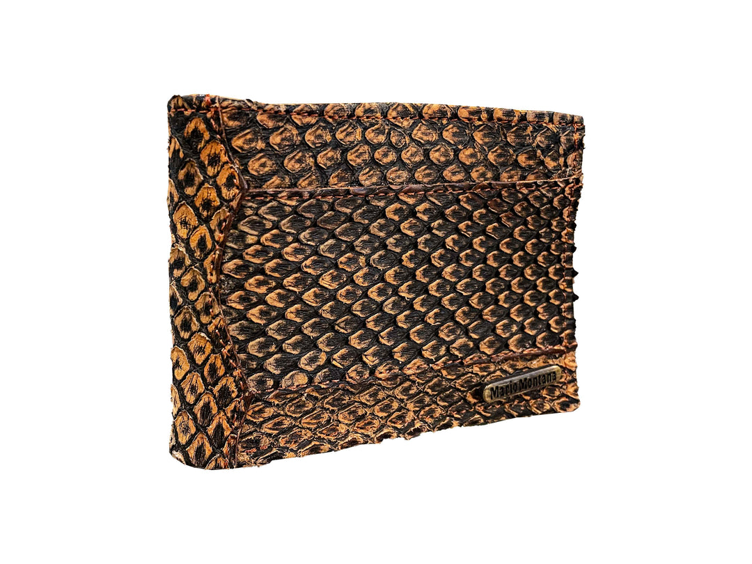 CARTERA PITON MIEL RUSTICO