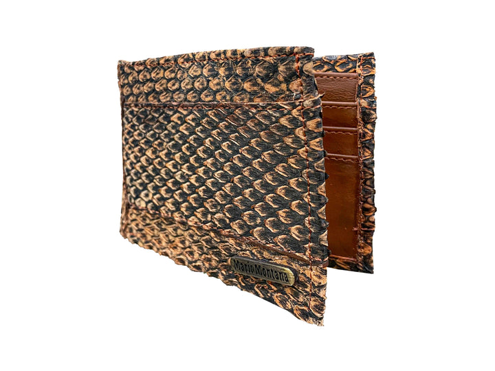 CARTERA PITON MIEL RUSTICO