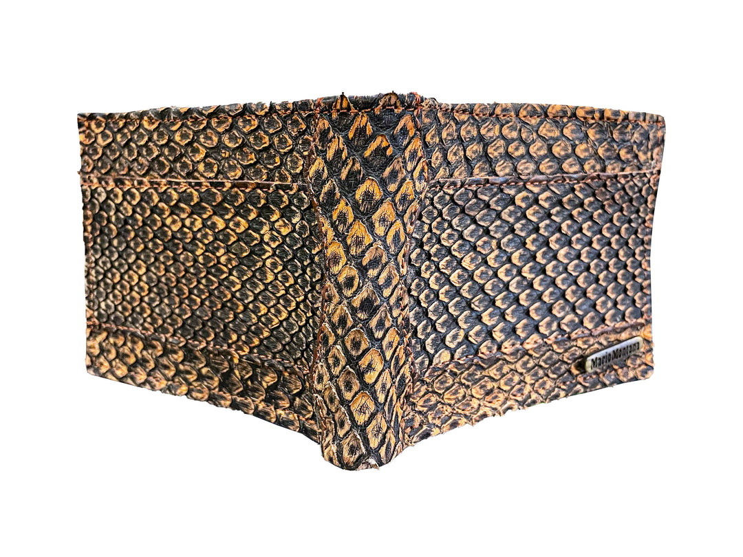 CARTERA PITON MIEL RUSTICO