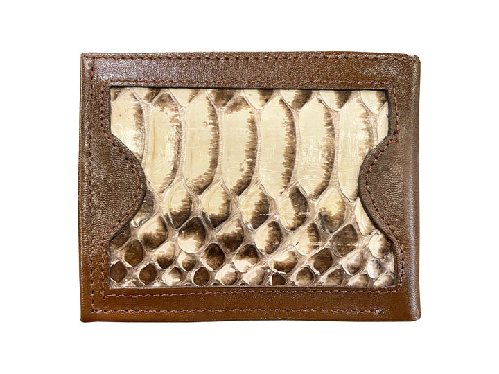 CARTERA PITON NATURAL CON PIEL CAFE