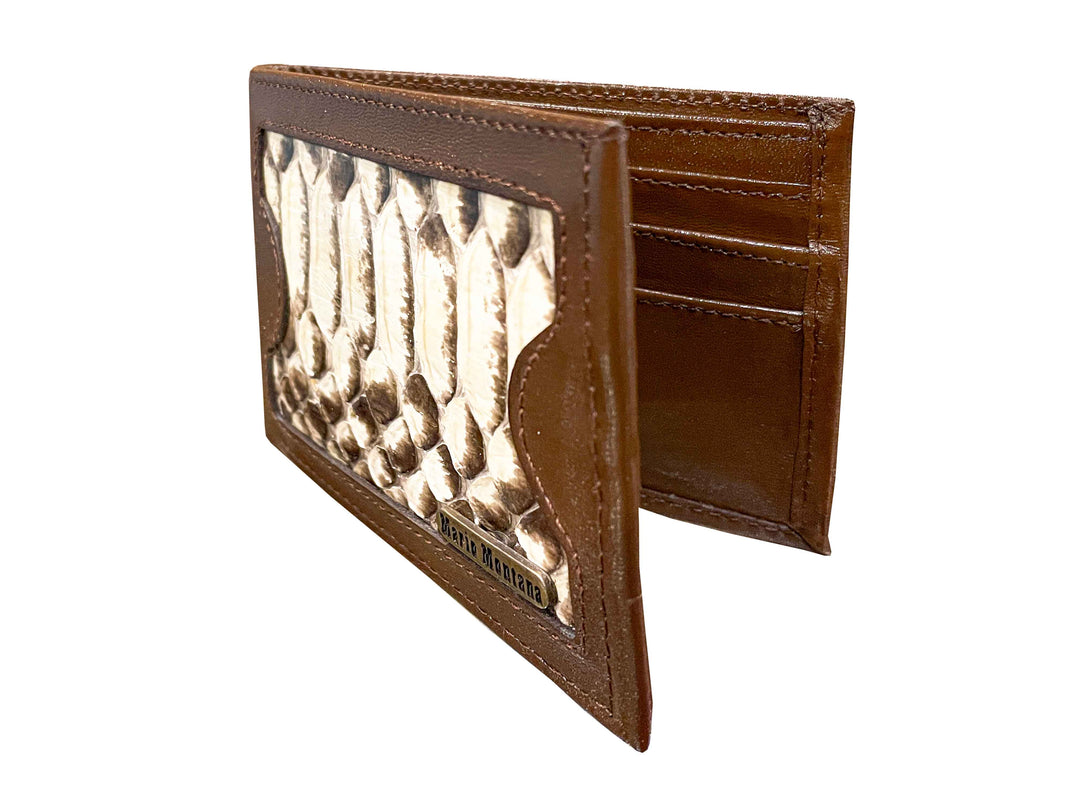 CARTERA PITON NATURAL CON PIEL CAFE