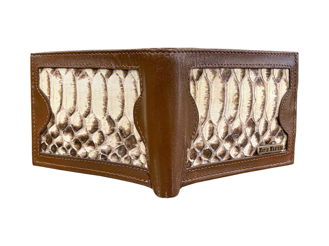 CARTERA PITON NATURAL CON PIEL CAFE