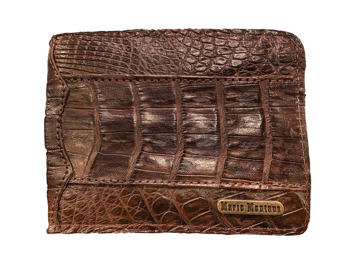 CARTERA COCODRILO CAFE