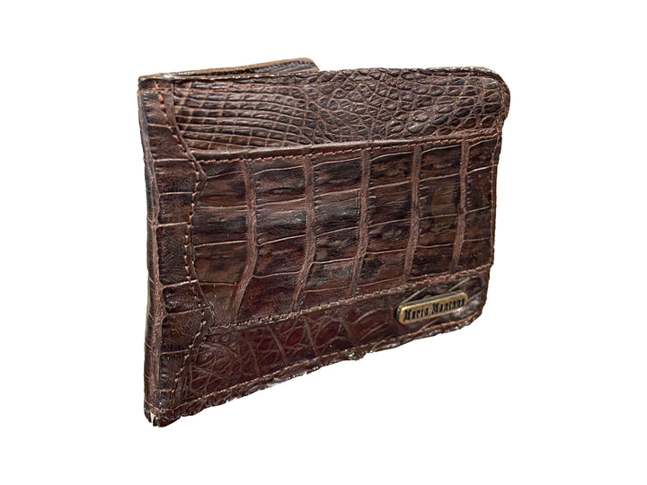 CARTERA COCODRILO CAFE