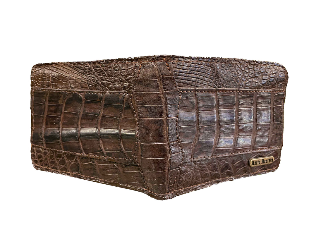 CARTERA COCODRILO CAFE