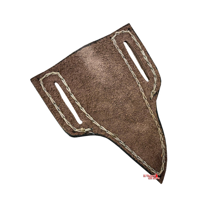 CUCHILLO AJE PEQUE I parrillero cazador 4" CUERNO DE VENADO Acabado SEMIPIEDRA con Funda tipo Pistola