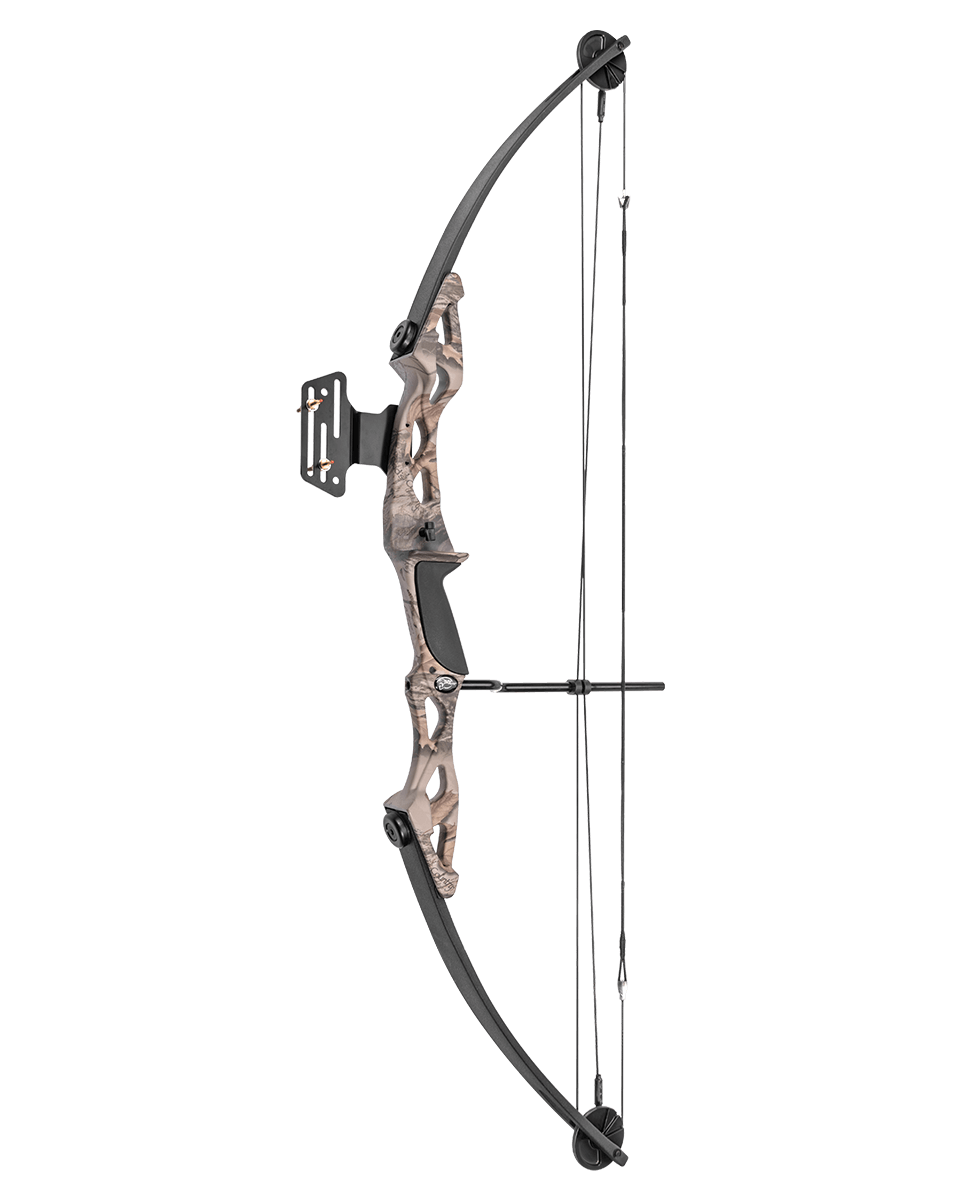 ARCO MANKUNG SET DE ARCO DE POLEAS 55LBS 200FPS 29" MK_CB55GODC - El Viajero del Norte