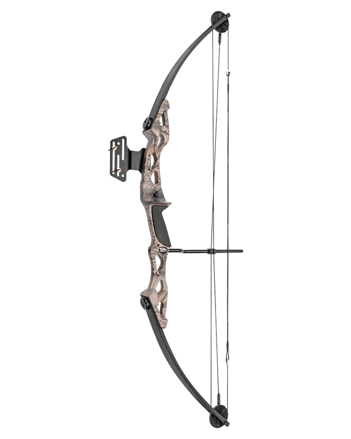 ARCO MANKUNG SET DE ARCO DE POLEAS 55LBS 200FPS 29" MK_CB55GODC - El Viajero del Norte