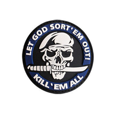 PARCHE LET GOD SORT EM OUT 8 X 8CM