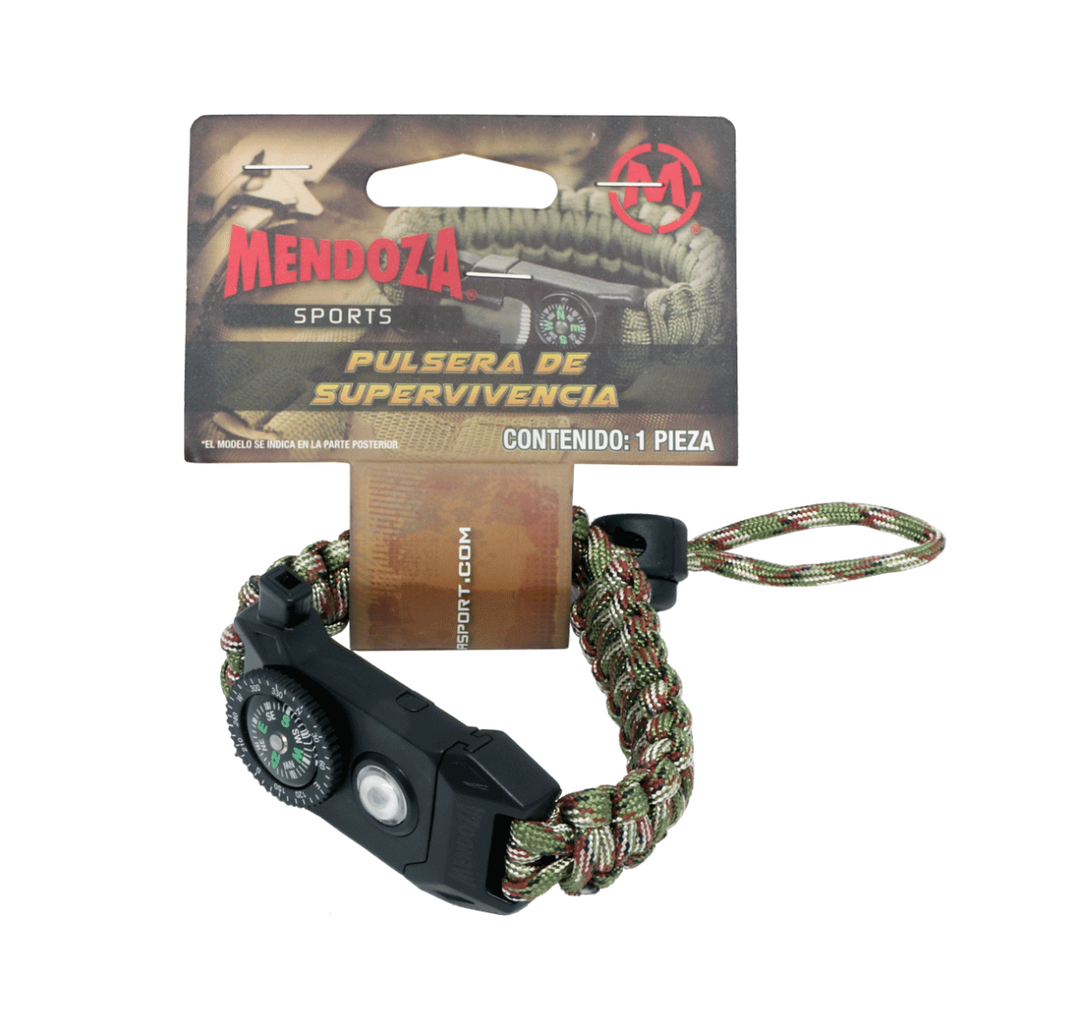 Pulsera Paracord Camuflaje Con Luz Led
