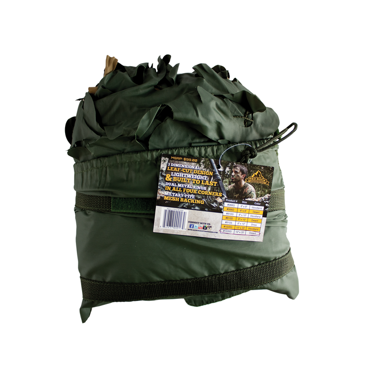 RED DE CAMUFLAJE WOODLAND 10' x 20'  pies