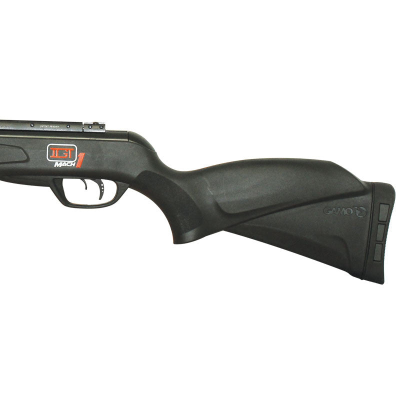 RIFLE GAMO BLACK FUSION IGT MACH 1 CAL. 5.5 CON MIRA 3-9X40 NITROPISTON - El Viajero del Norte