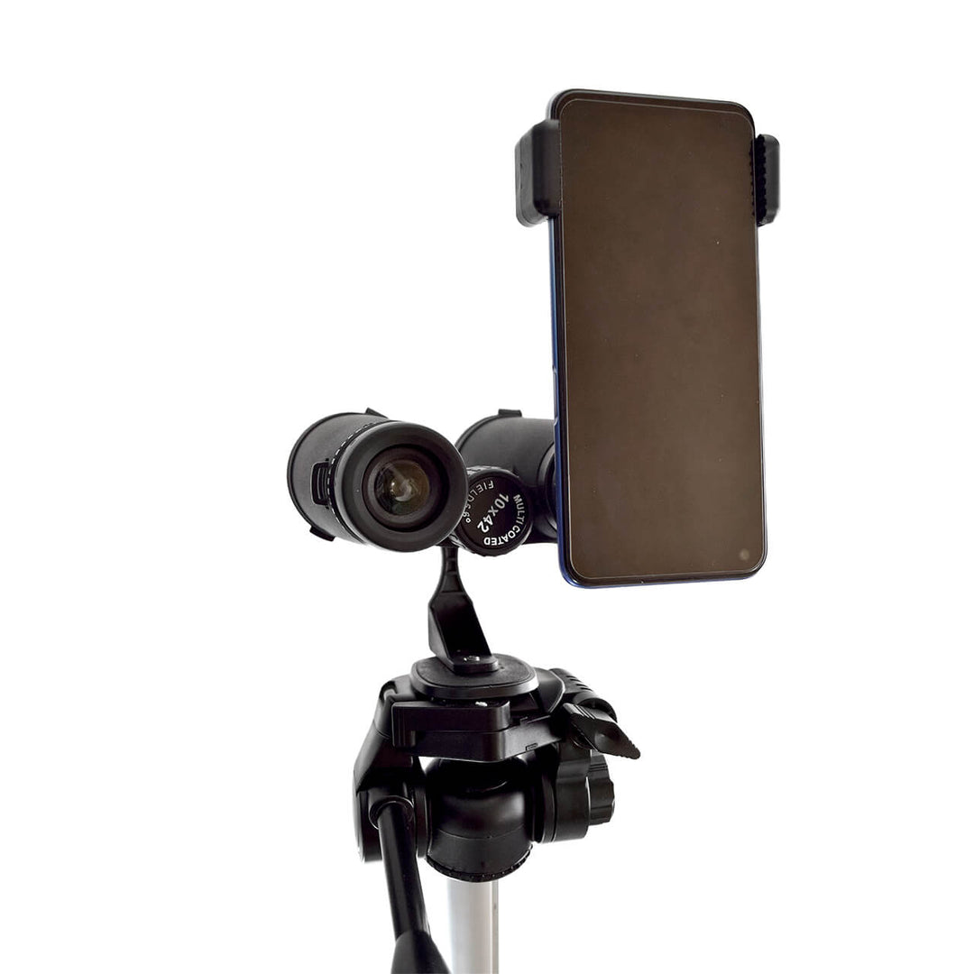 Binocular 10 x 42 mm water resistant con adaptador para celular