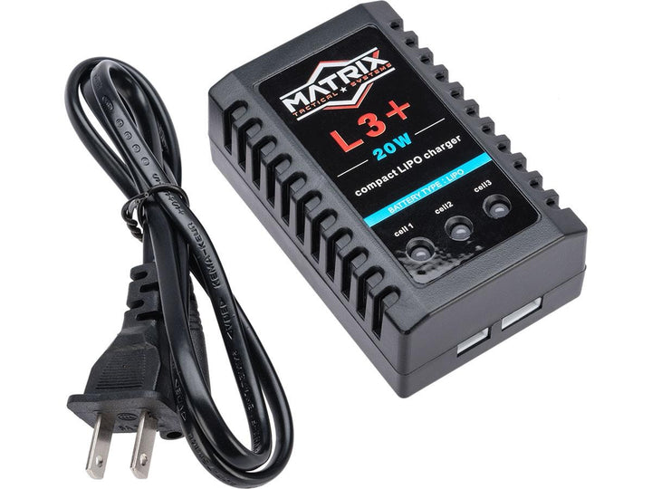 Cargador Matrix Lipo 3+ Compact 1-3 Cell LiPo Li-Ion Smart Balance