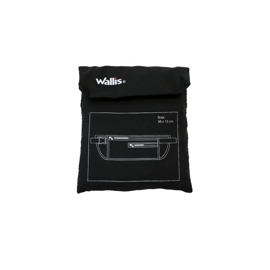 cartera de seguridad para viaje 100% POLIESTER, NEGRO