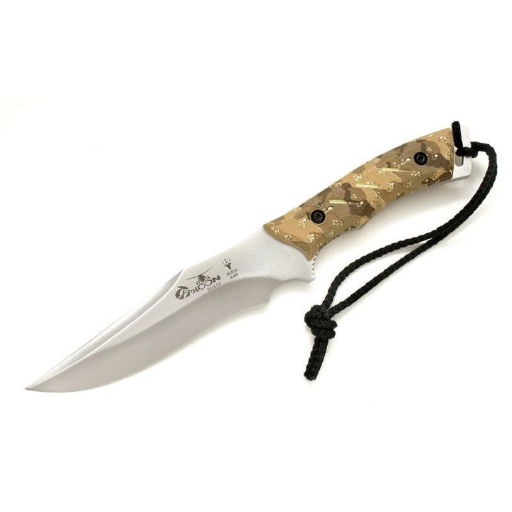 CUCHILLO MUELA Typhoon Camo MAD C/FIBRA CAMU CAFE 150mm TYPHOON-D