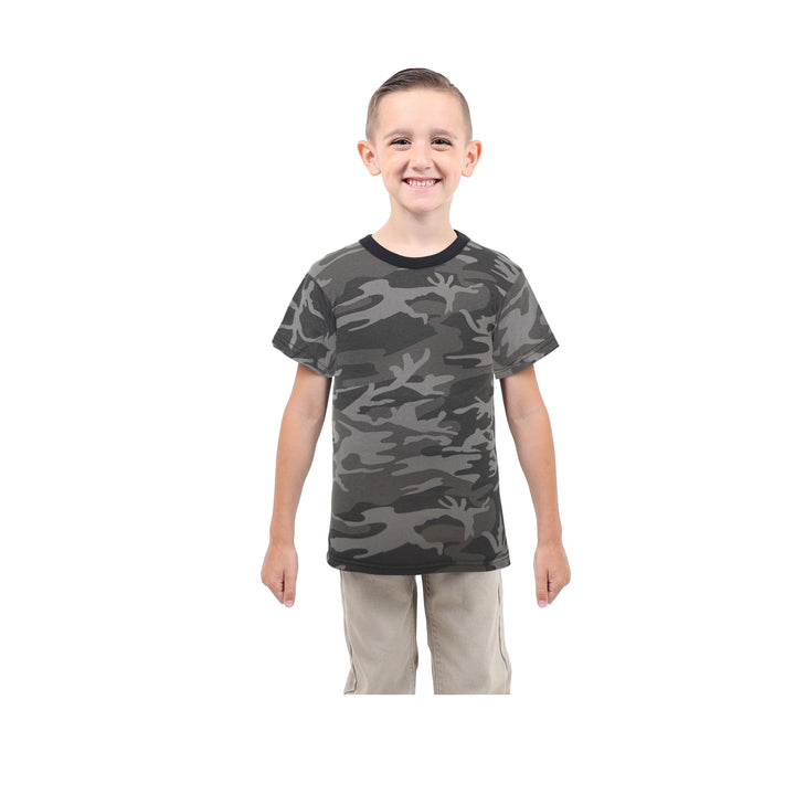 PLAYERA NIÑO BLACK CAMO