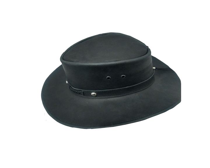 Sombrero de Piel COMPLETO Crazy NEGRO