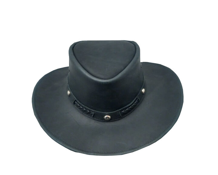 Sombrero de Piel COMPLETO Crazy NEGRO