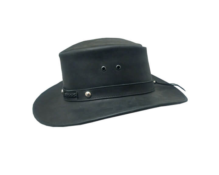 Sombrero de Piel COMPLETO Crazy NEGRO