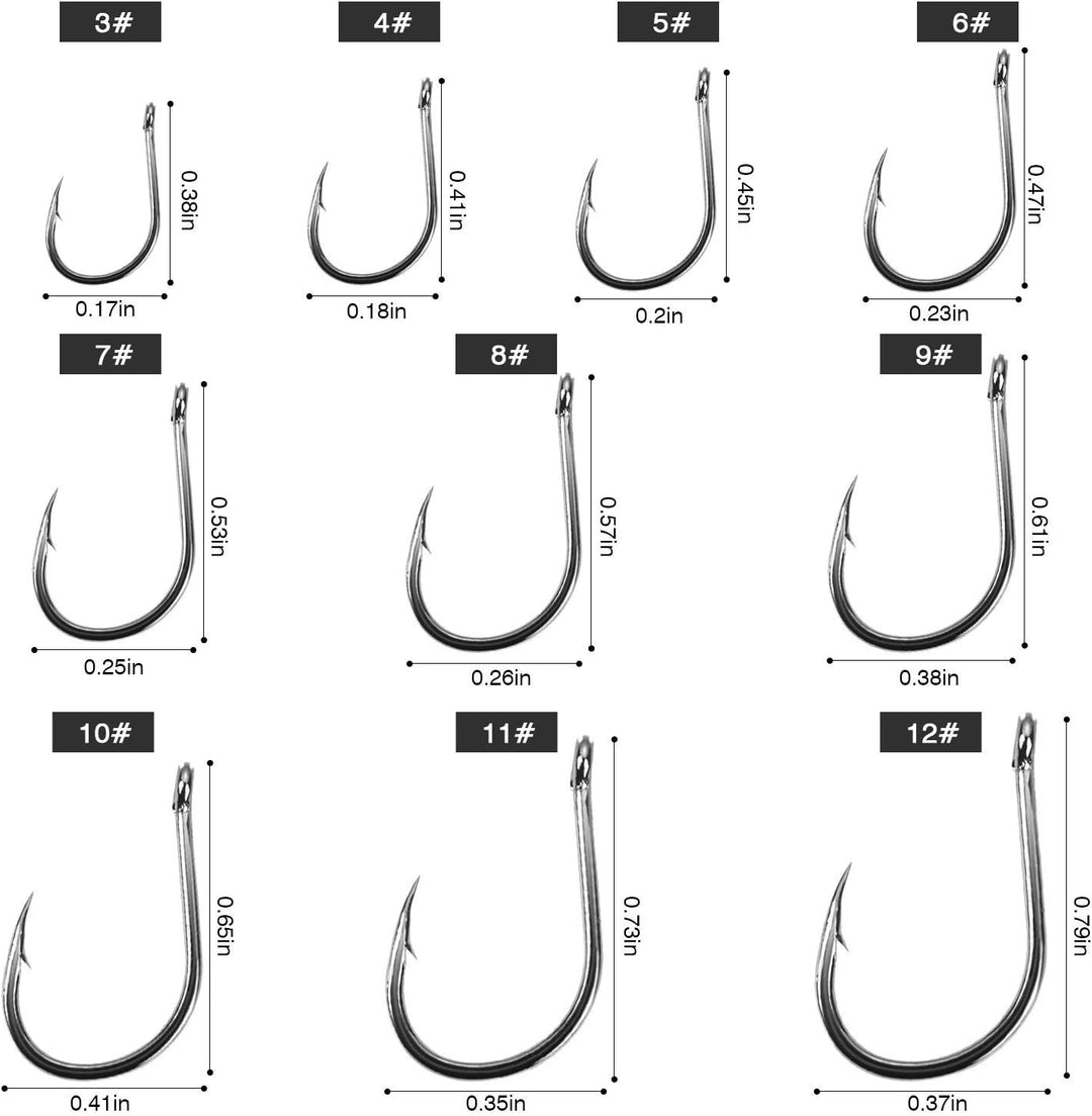 ANZUELO WIDE GAP CON 10 PIEZAS