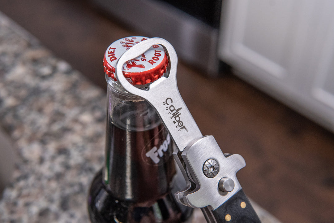 Abrebotellas estilo Switchblade negro