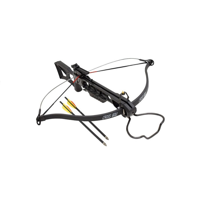 BALLESTA  DE CAZA BLACK 175lb INCLUYE 2 FLECHAS/PERNOS, LUBICANTE PARA RIEL