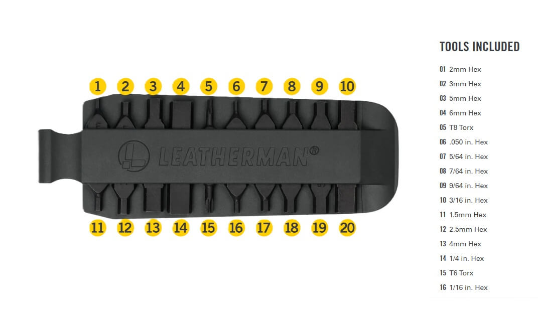 BIT KIT 10 PUNTAS LEATHERMAN INTERCAMBIABLES