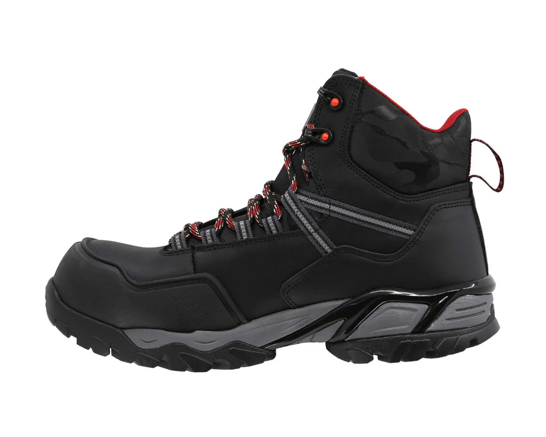 BOTA ALPES NEGRO/GRIS CON CASCO DIELECTRICO