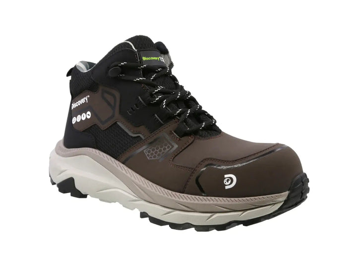 BOTA ATACAMA LOW CAFE con NEGRO CON CASQUILLO DIELECTRICO