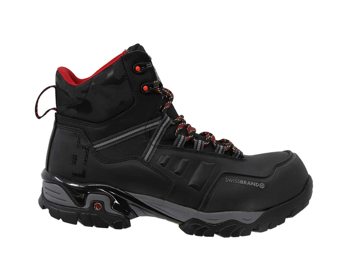 BOTA ALPES NEGRO/GRIS CON CASCO DIELECTRICO
