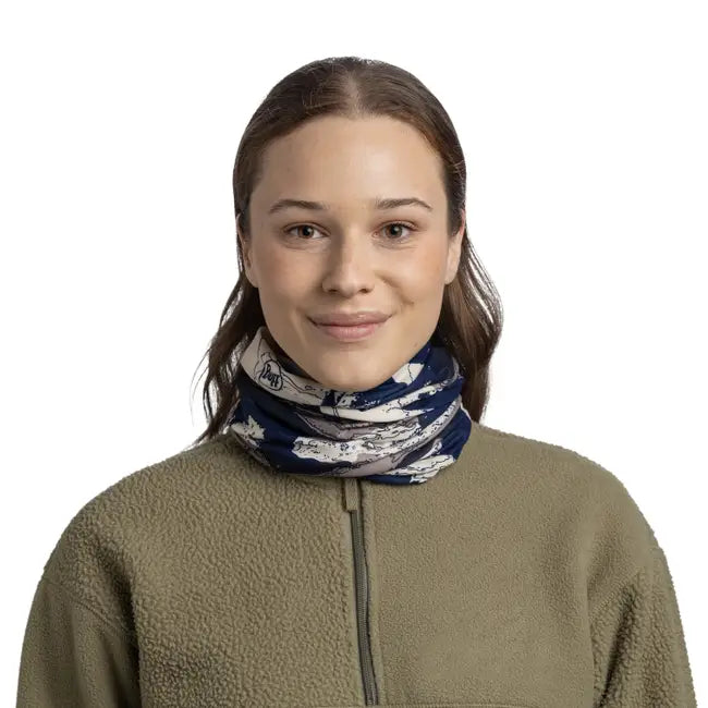 BUFF CUBRE CUELLO ESYR MIDNIGHT NAVY DE MICROFIBRA