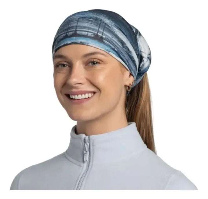 BUFF CUBRE CUELLO OSER BLUE DE MICROFIBRA