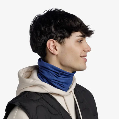 BUFF CUBRE CUELLO SOLID COBALT DE MICROFIBRA